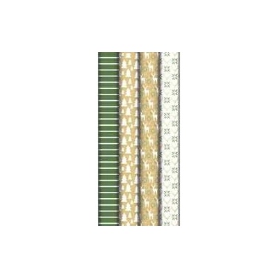 Clairefontaine Darčekový baliaci papier Kraft Lovely Home Green 2 × 0,7 m, mix motívov
