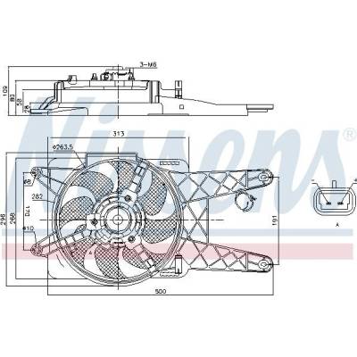 Ventilátor chladiče NISSENS 85138