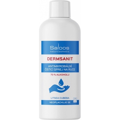 Saloos Dermsanit přírodní bezoplachový čisticí sprej na ruce 500 ml