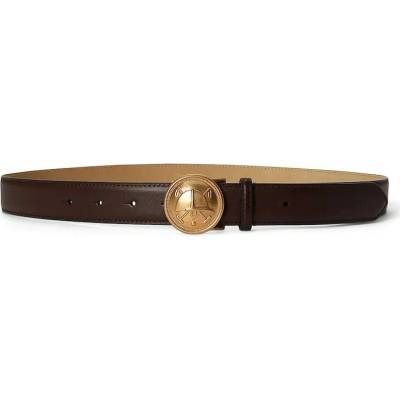 Polo Ralph Lauren pásek dámský kožený 429P24267 hnědá