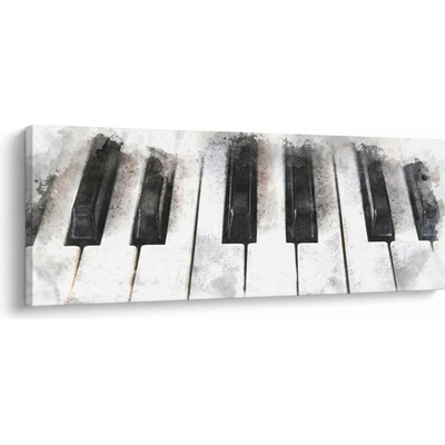 Obraz - Piano, aquarel, jednodílný 100x40 cm