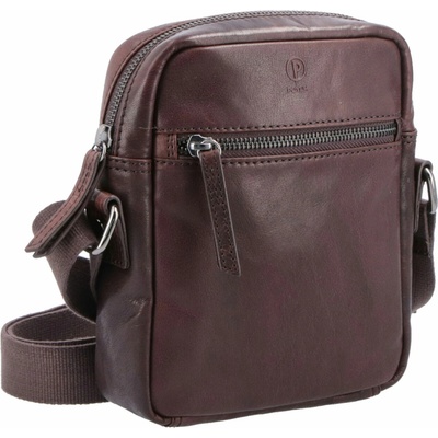 Poyem kožená Crossbody taška Hnědá