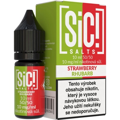 Sic!Salts Strawberry Rhubarb 10 ml 10 mg