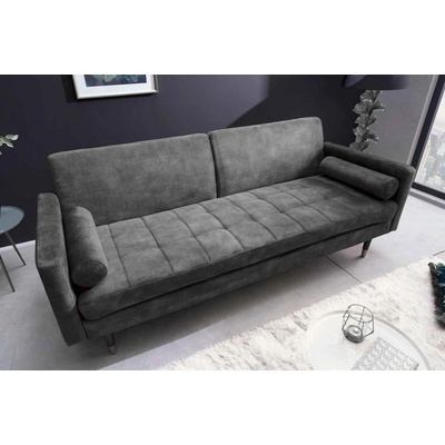 LuxD Designová rozkládací sedačka Walvia 196 cm šedá