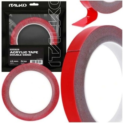 Italko Obojstranná akrylová montážna páska 15 mm x 5 m šedá 97241