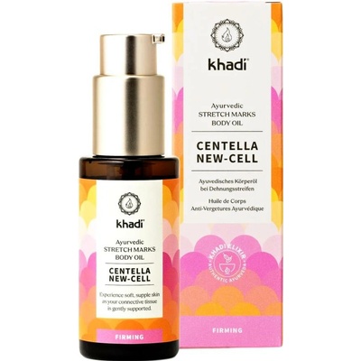 Khadi Centella New-Cell Body Oil regenerační a aromatický pečující olej proti striím 50 ml