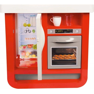 Smoby Kuchyňka Bon Appetit červeno-bílá set s nádobím a kávovarem Zvuk