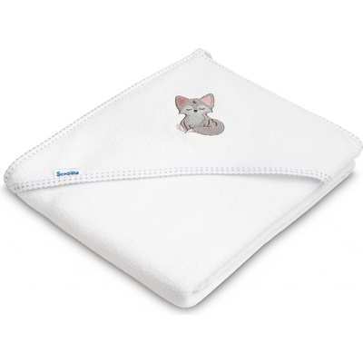 SENSILLO Detská osuška FROTTE 100X100 VLK biela