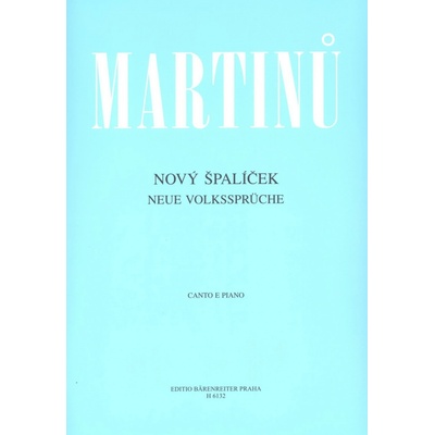 Nový Špalíček - Bohuslav Martinů – Hledejceny.cz