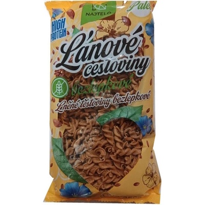 Najtelo Lněné těstoviny paleo žlutá vřetena bez lepku 250 g
