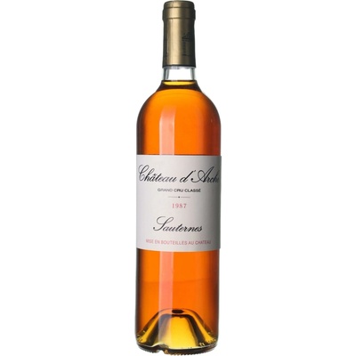 Château D'Arche Sauternes Grand Cru sladké bílé 1987 14% 0,75 l (holá láhev)