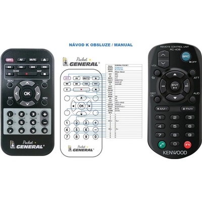 Dálkový ovladač General KENWOOD RC-406, KDC-BT73DAB – Hledejceny.cz