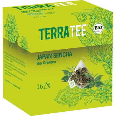 Terra Tea Zelený čaj Sencha bio BIO VEGAN BEZLEPEK 16 x 1,6 g