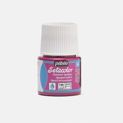 Pébéo Setacolor opaque farba na textil 64 shimmer oriental red 45 ml