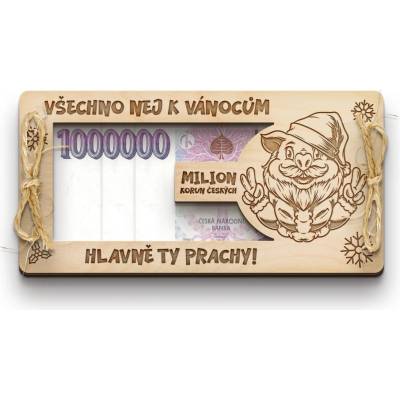 Dřevia Dárková obálka na peníze - Veselé Vánoce - prachy