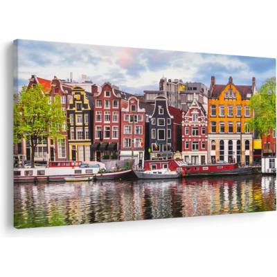 Obraz - Amsterdam, tanečné domy, jednodielne 150x100 cm