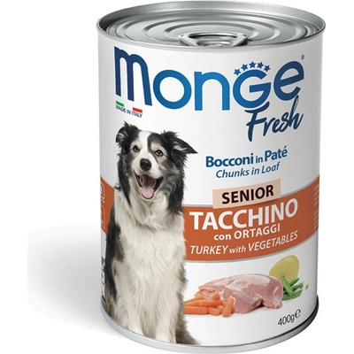 Monge Dog Fresh Senior morčacie so zeleninou 400 g