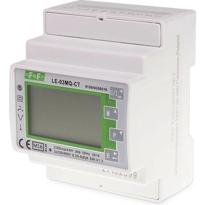 LE-03MQ CT MID - 3-fázový 4-kvadrantový polopriamy elektromer, MID, Modbus, 3x 230/400V, X/1A alebo X/5A