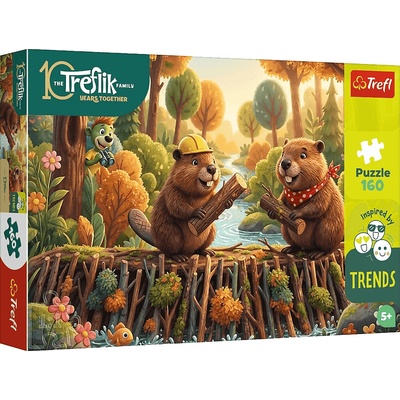 Treflíci Inspired By Trends Bobři 160 dílků