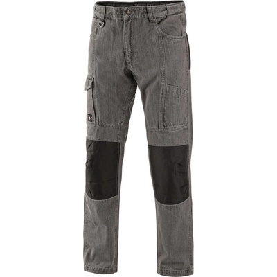 CXS nohavice NIMES III jeans Pánské šedo černé