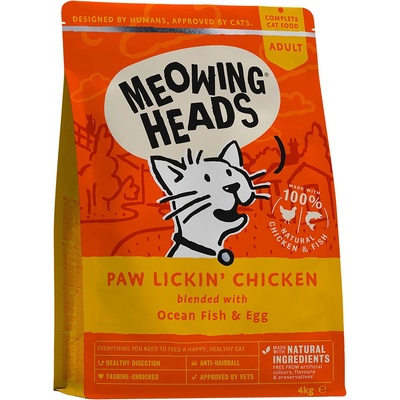 MEOWING HEADS Paw Lickin’ Chicken 4 kg