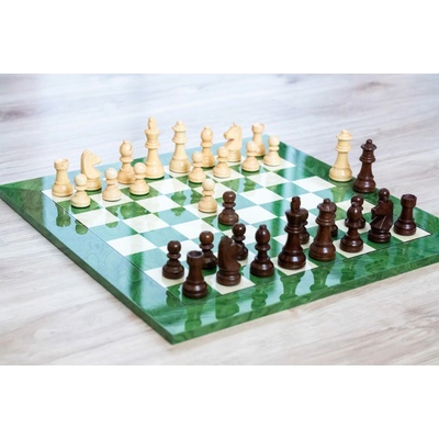 Šachová souprava Green DeLuxe Staunton