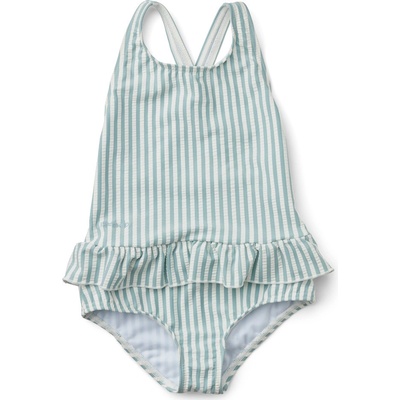Liewood plavky Amara s UPF 40+ Y/D stripe: Sea blue/White