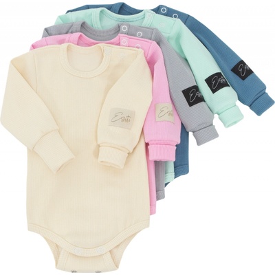 ESITO Rostoucí body žebrované Color šedá Smetanová