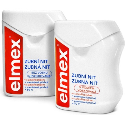 Elmex voskovaná zubní nit 50 m – Hledejceny.cz