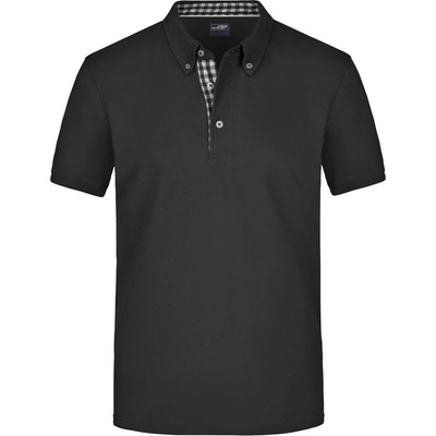 James & Nicholson Elegantní pánská polokošile JN964 černá bílá – Hledejceny.cz