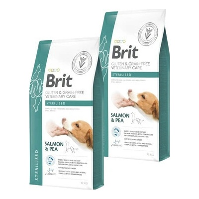 Brit Veterinary Diet Dog Grain Free Care Sterilised 2 x 12 kg
