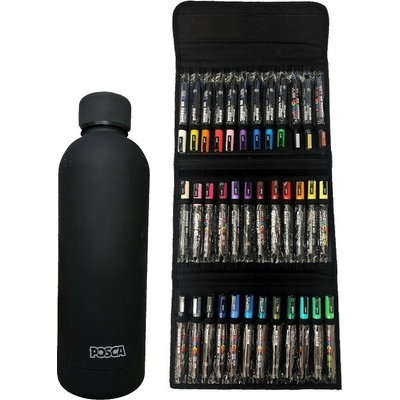 Uni Posca LUXURY 3M 36 ks v pouzdře termoláhev