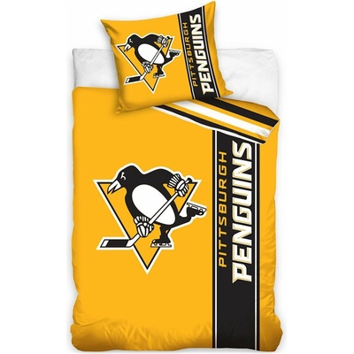 TipTrade Mikroplyš obliečky NHL Pittsburgh Penguins 70x90 140x200