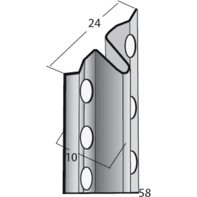 Ostatní Omitník pozink. Hard DBG 10mm 3m (50ks/bal)