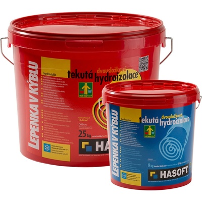 HASOFT Lepenka v kýblu 34(25kgkýbl+9)kg sada šedá