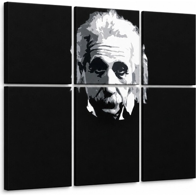 Ručne maľovaný POP Art obraz Einstein - 150x100 cm