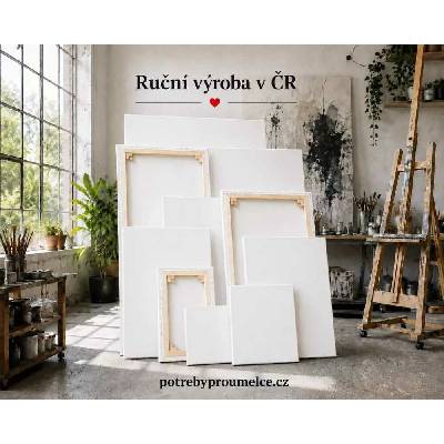 Profi bavlněné napnuté plátno white 50x70cm