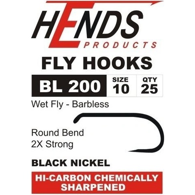 Hends Háčky BL 200 Wet Nymph 25 ks Vel.18