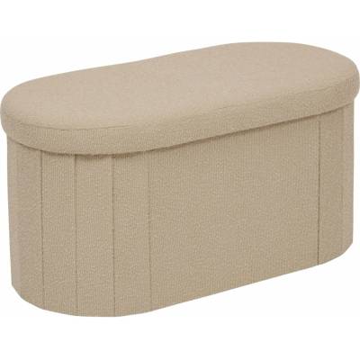 ATMOSPHERA POUF S DVOJITOU SMETANOU FINK 76X38X38CM