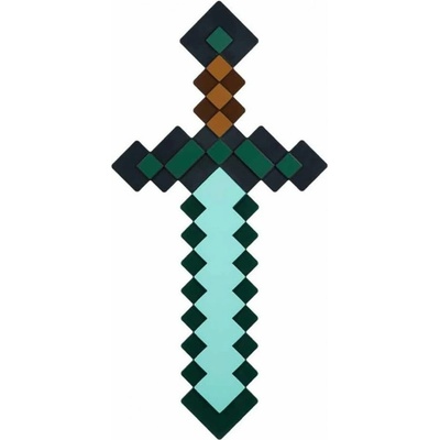 Paladone Minecraft Svítící diamantový meč se 3 světelnými režimy a držákem na zeď