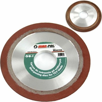 Kotúč na brúsenie pílových kotúčov 125x12,5x10mm - MAR-POL M08356