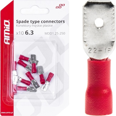 Sada elektrických konektorov 7.4mm 0.5-1.5mm2 10A 10 ks