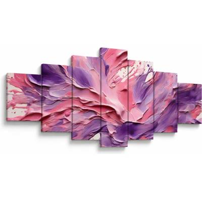 Obraz - Romantická abstrakcia, sedemdielne 210x100 cm