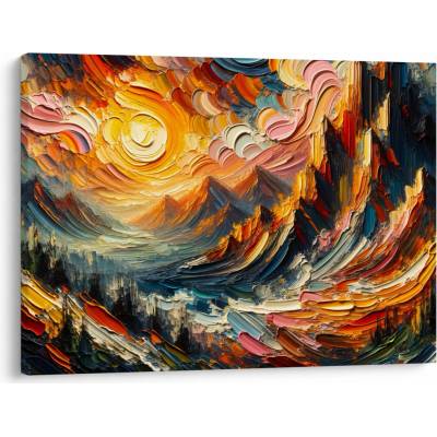 Obraz - Hory zalité sluncem, jednodílný 70x50 cm