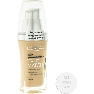 L'Oréal Paris True Match make-up N1 Ivory 30 ml – Hledejceny.cz