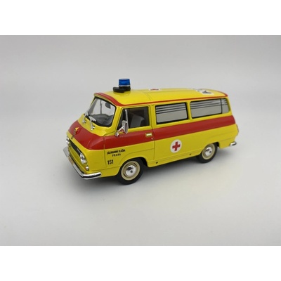Abrex škoda 1203 1974 Sanitka Záchranka Praha žlutá 1:43