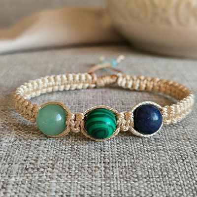 Marole náramek Střelec (Lapis Lazuli, Malachit, Avanturin) 51350596485448