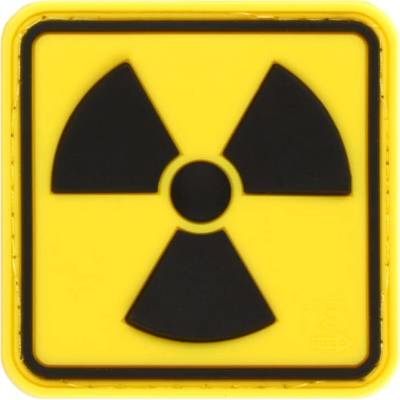 Gumová nášivka Jackets to Radioactive - žltá-čierna