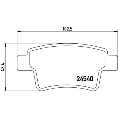BREMBO Sada brzdových platničiek kotúčovej brzdy P61085
