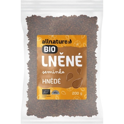Allnature bio lnéné semínko zlaté 200 g